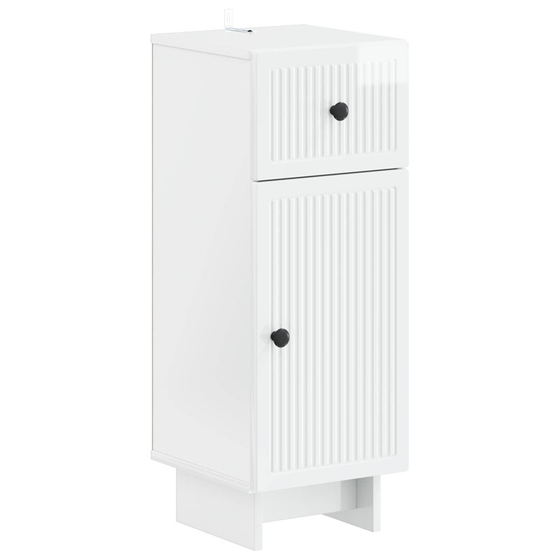 Bathroom Storage Furniture Set, High Gloss White