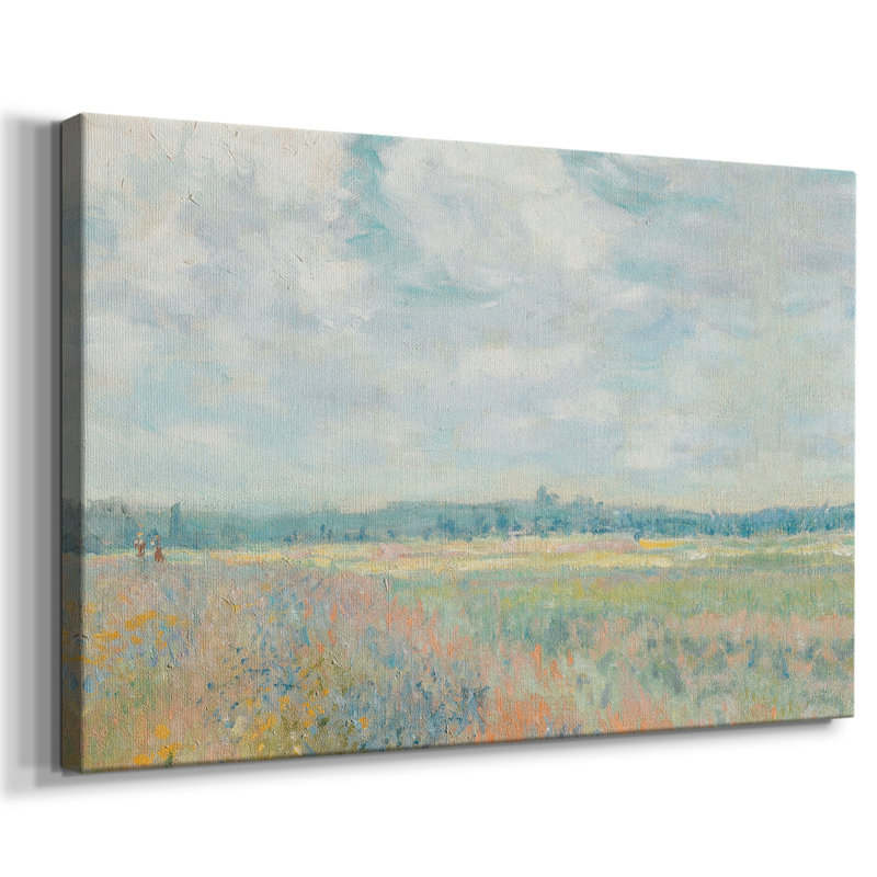 Paysage rétro - Lxxxv, Toile tendue, H 13 po x l 19 po x P 1,5 po