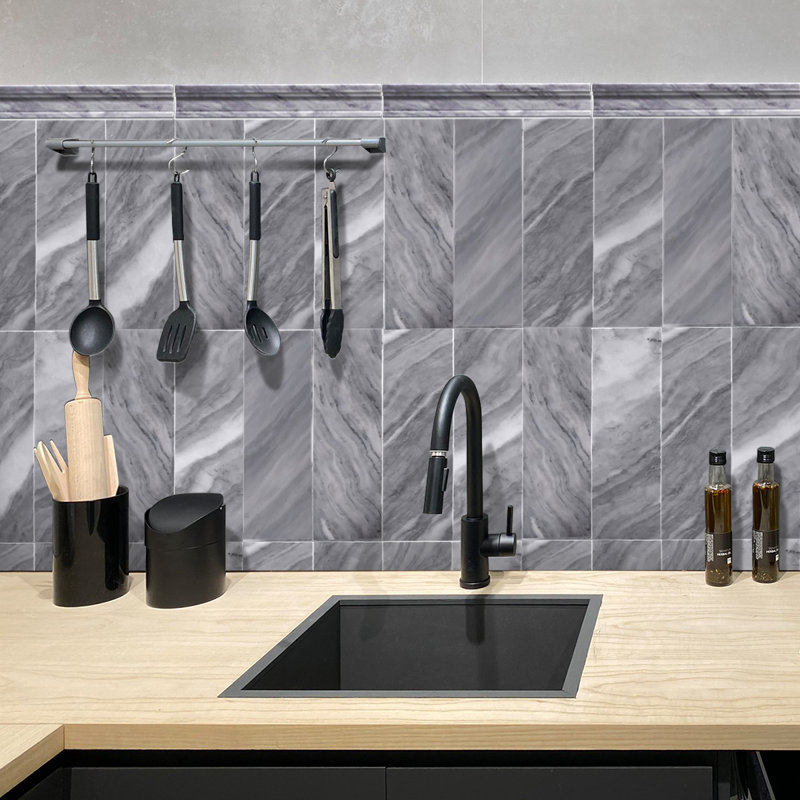 2" x 12" Marble Singular Wall Floor Use