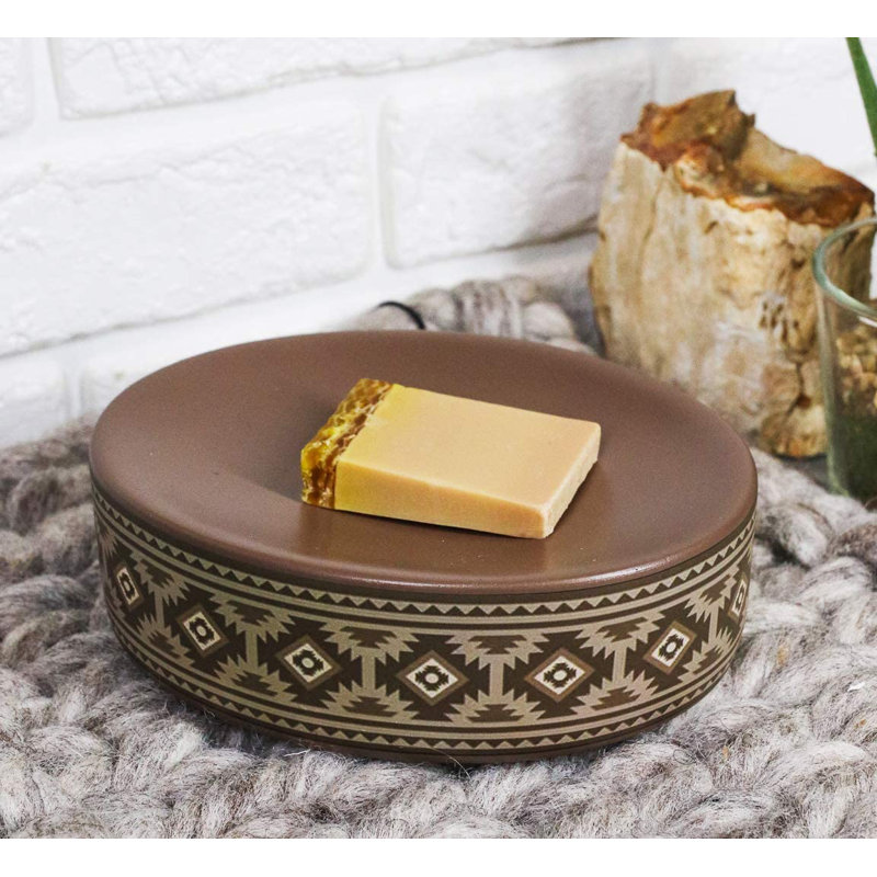 Porte-savon brun clair Arhan Ebros Western Wild and Free Southwest Navajo