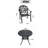 3-Piece Set Of Cast Aluminum Patio Furniture With Cushions