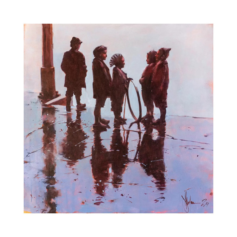 Resolute Conversation by Igor Shulman - Wrapped Canvas Gallery-Wrapped Canvas Giclée, 30.48 cm H x 30.48 cm W