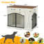 Cage pour chien avec 3 tiroirs et mangeoire amovible-1731825175