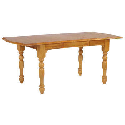 Azizi Drop Leaf Solid Wood Dining Table by One Allium Way