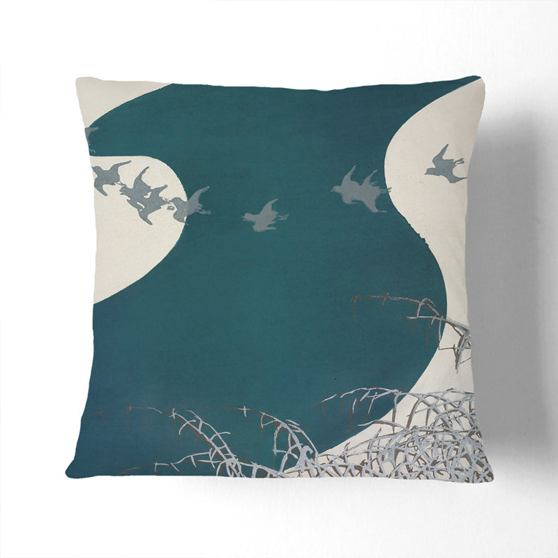 Flying Birds Scatter Cushion, 55cm H x 55cm W x 20cm D