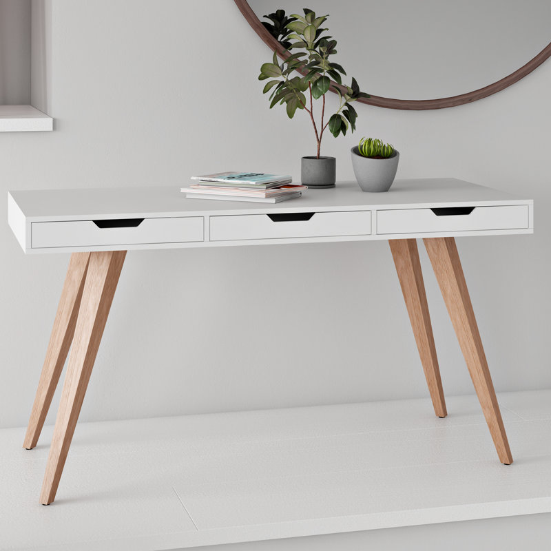 Soren Solid Wood Base Writing Desk