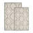 Ceton Elegant Diamond Trellis Textured Machine Washable 2 Piece Bathroom Rug Set-106270418-106270416