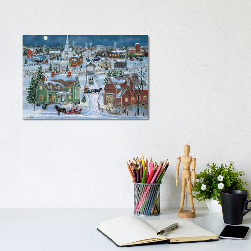 Christmas Homecoming by Bob Fair - Wrapped Canvas Gallery-Wrapped Canvas Giclée, 20.32 cm H x 30.48 cm W