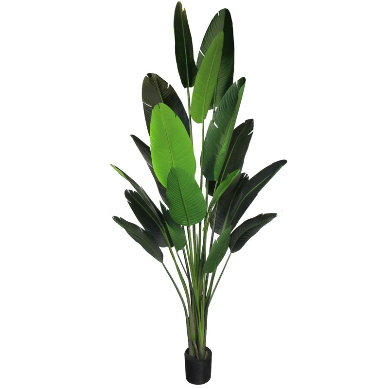 Palmier en pot artificiel, H 102 po x l 40 po x P 40 po