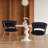 17.72'' H Velvet Upholstered Metal Side Chair-1031742251
