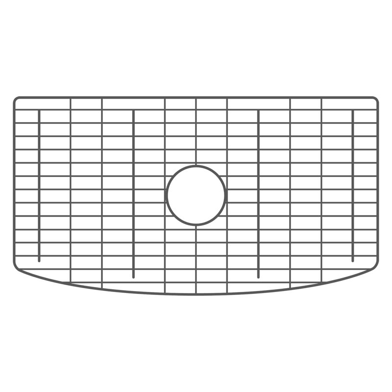 28"x15.25" Bottom Grid in Gunmetal PVD, Gunmetal PVD