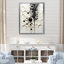 Minimalisme Stingray noir et blanc peinture I - Stingray Wall Art Living Room-97193201-97193208