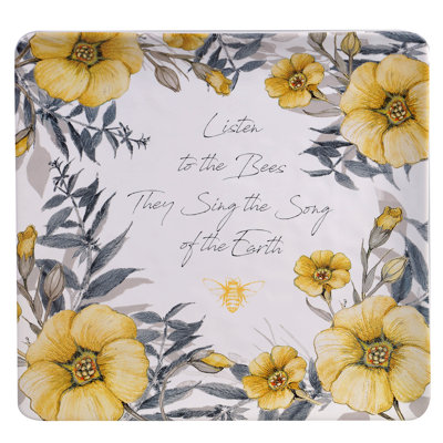 Certified International Bee Sweet Square Platter