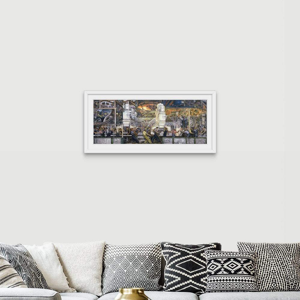 Detroit Industry, North Wall, 1932-33 by Diego Rivera - Print Vault W Artwork
