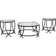 Ensemble de tables basses 3 pièces Casserly