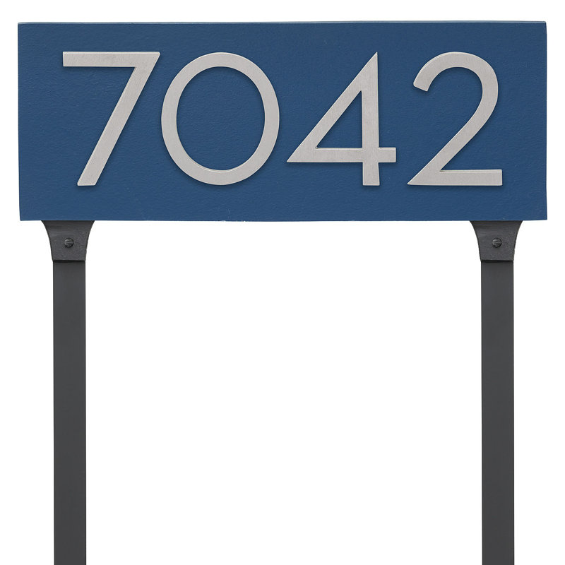 Rectangle, Bleu mer / aluminium brossé, Oui