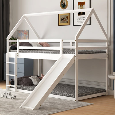 Ambrette Kids Twin Over Twin Bunk Bed