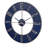 Blue Steel Large Metal Wall Clock, C4809