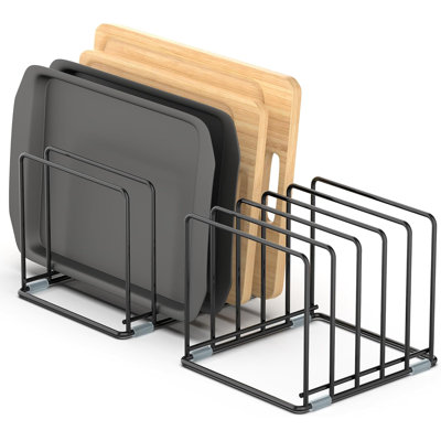 Rangement vertical pour plaque de cuisson et planche à découper pour armoires de cuisine, comptoir et table de salle à manger
