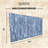 Nai Floating Headboard Solid Wood Wall Mount Blue Stonewash-810588782