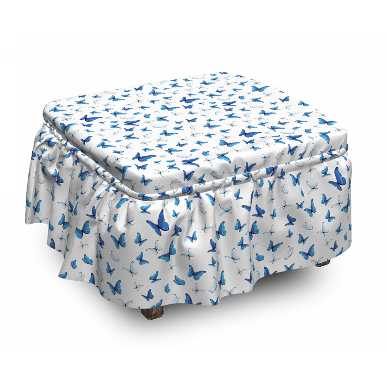 Box Cushion Ottoman Slipcover