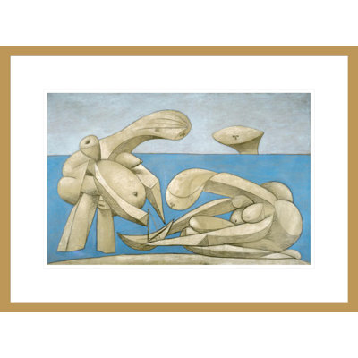 Sur la plage (baignade) par Pablo Picasso, impression giclée sur cadre