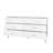 Seven Drawers Large Chest Of Drawer Cabinet With Golden Handle And Golden Legs White Color