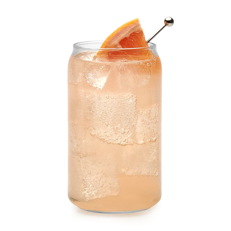 Clear Glass Can Shaped Tumbler Set, 16 oz, 4-Pack