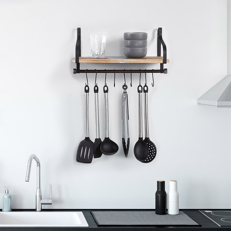 Alihan Wood Bracket Shelf