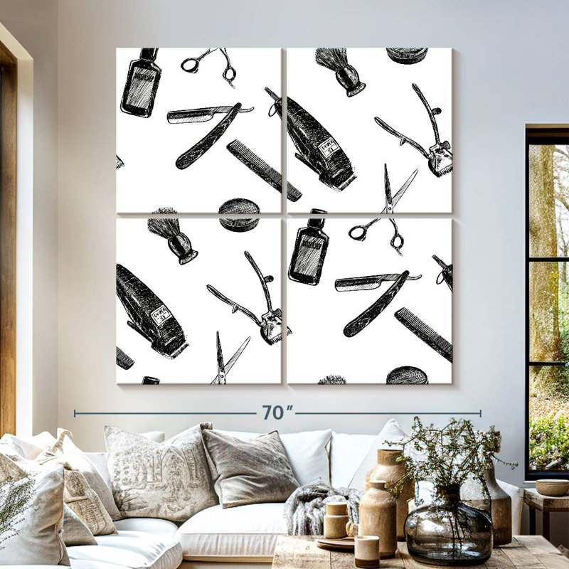 Shuttleworth Barber Pattern, 57" H x 57" W
