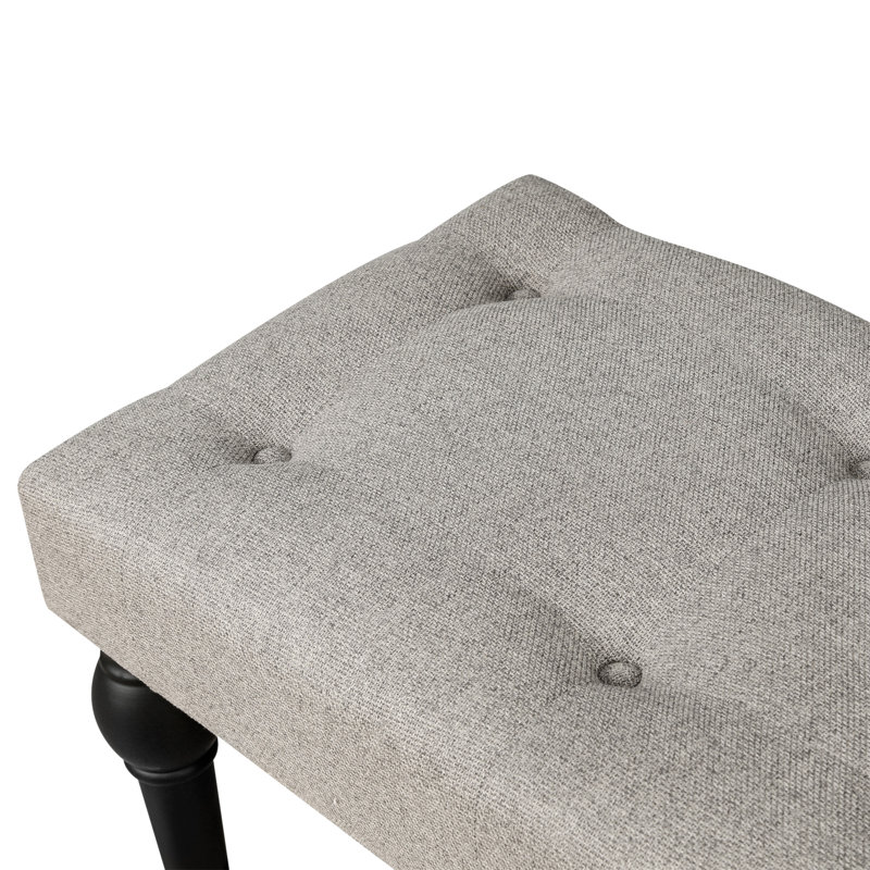 Banc repose-pieds de 4 pieds à colonne romaine rembourrée pour le salon de la chambre à coucher