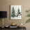 «Christmas Holiday», reproduction d'art encadrée CMXV - Bois massif