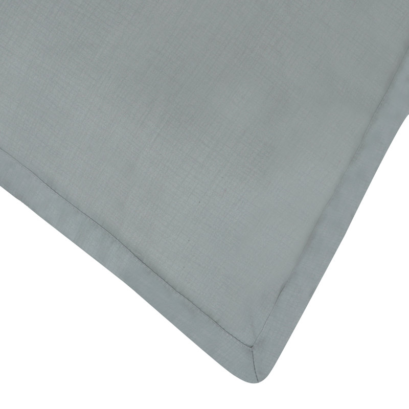 Cotton Sham Set, Mitzi Gray/Green