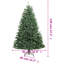 Arbre de Noël articulé artificiel avec support The Holiday Aisle® - vert 82,7 po-1608586300-1608586296-1608586298