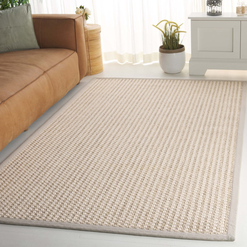Alexcya Beach Wool & Sisal Rug, Rectangle 5' x 8'