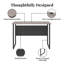 Sorina Writing Desk, Distressed Grey Oak & Black-901806730