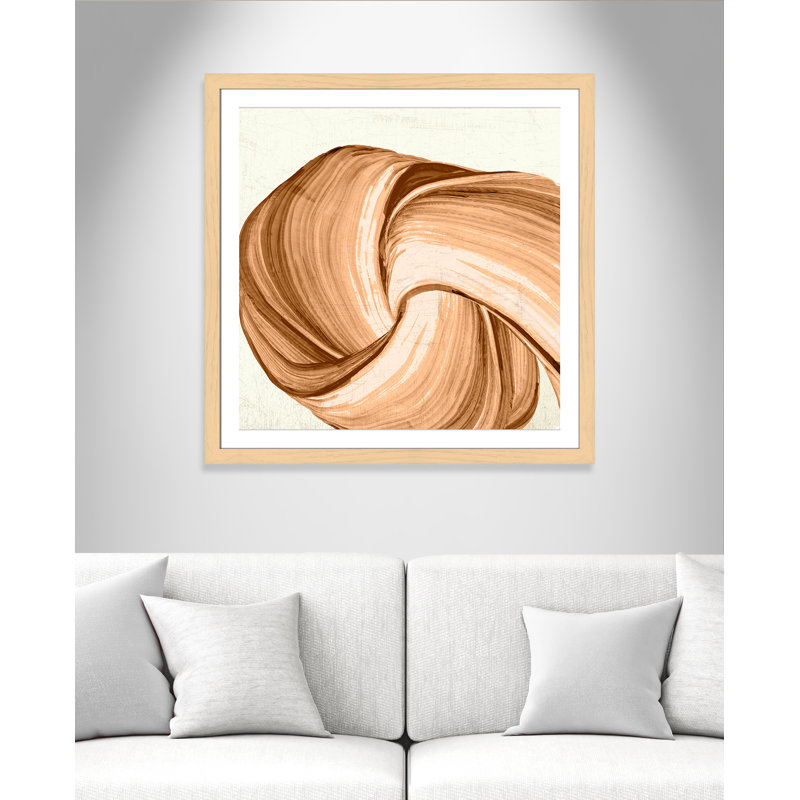 Orange Tango I imprimé par , 37.5'' W x 37.5'' H, Imprimé mat, Naturel