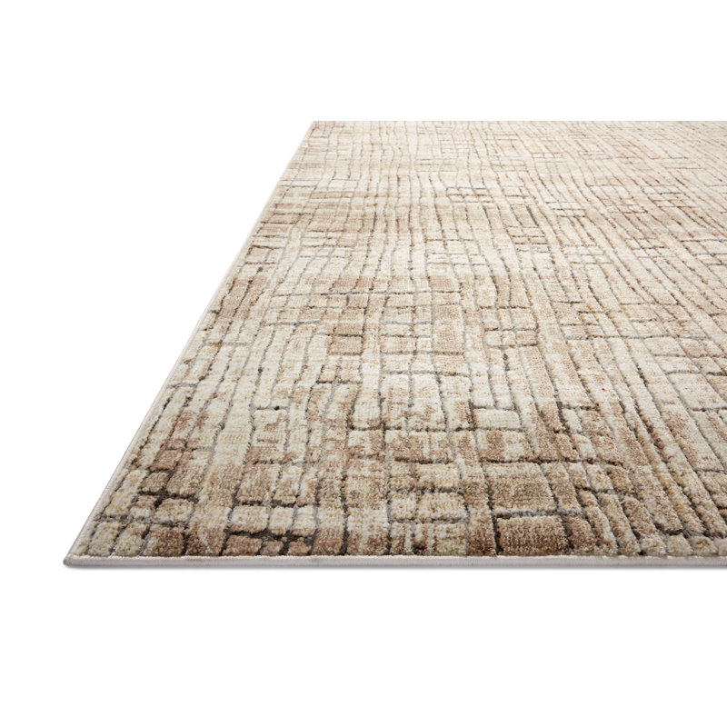 Tapis argile / fumée Manoliu, Rectangle 6 pi 3 po x 9 pi 2 po