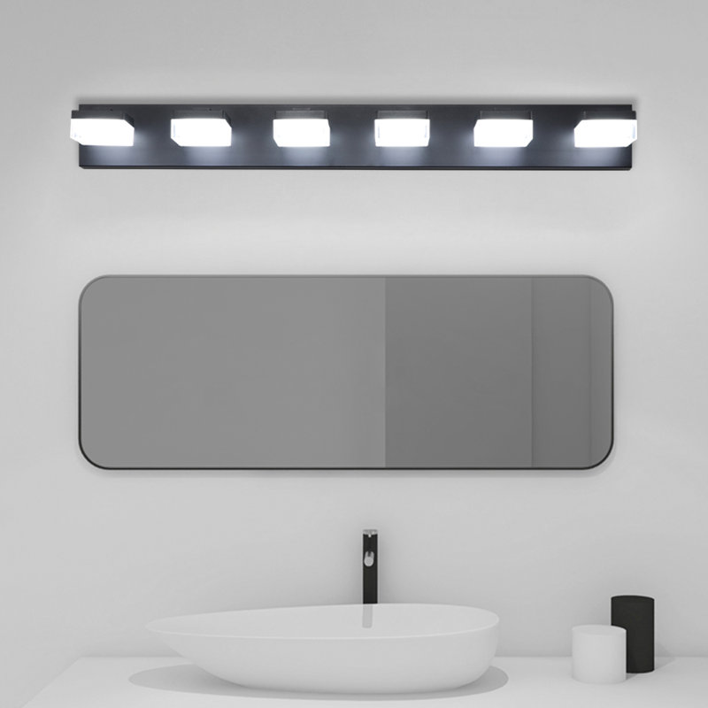 Luminaire de salle de bain à DEL écoénergétique en fer et acrylique - Style moderne pour les salles de bain et les tables de maquillage