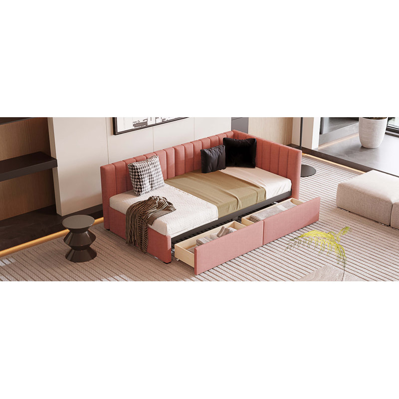Lit de jour simple, Rose