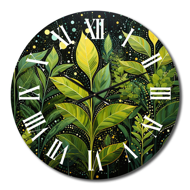 Chareese - Horloge murale florale, Moyenne