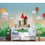 Nursery Cartoon Castle Dreamland Removable Textured Wallpaper-88558207
