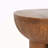 Iris Outdoor Patio Three-Legged Wood-Grain Round MGO Side Table