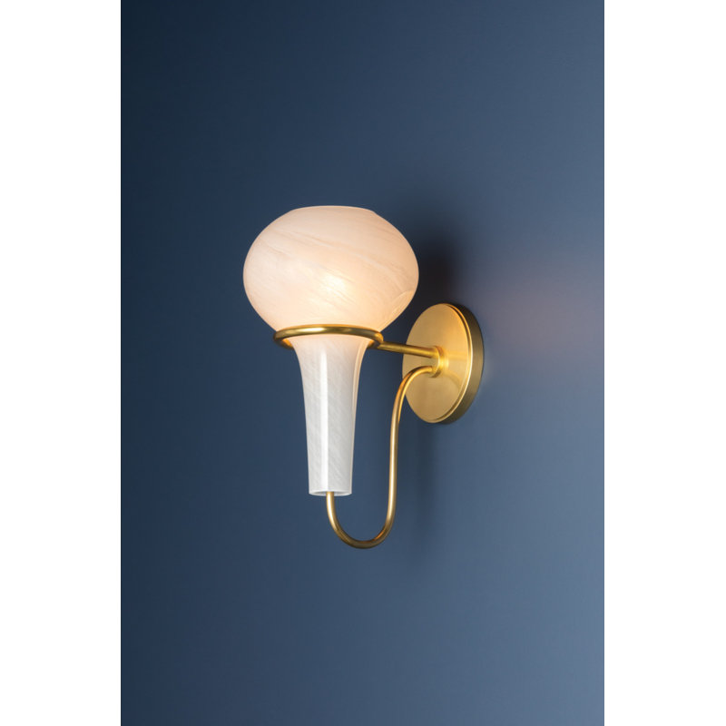 ADAMS CORNER Wall Sconce, Aged Brass