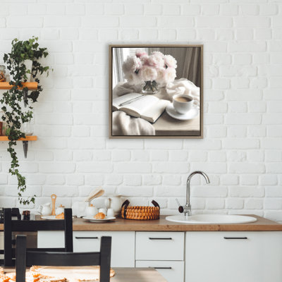 Morning Coffee Journaling Floating Frame, design by Riley B