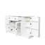 Buffet de salon moderne - armoire blanche avec rangement et tablettes réglables pour la cuisine et l'espace