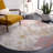 Braidy Abstract Handmade Flatweave Polyester Area Rug in Ivory/Gray/Pink-615720617