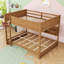 Bunk Bed With Storage Cabinets And Charging Station