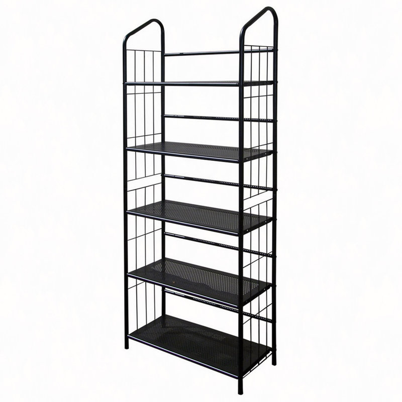 Corner Bookcase / Book Shelf, (5 Shelves) 63.99"H x 26"W x 11"D