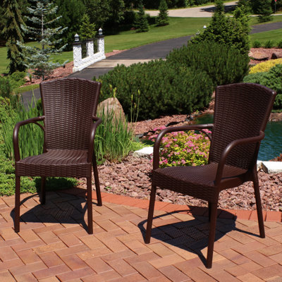 Fauteuil de patio empilable Beam